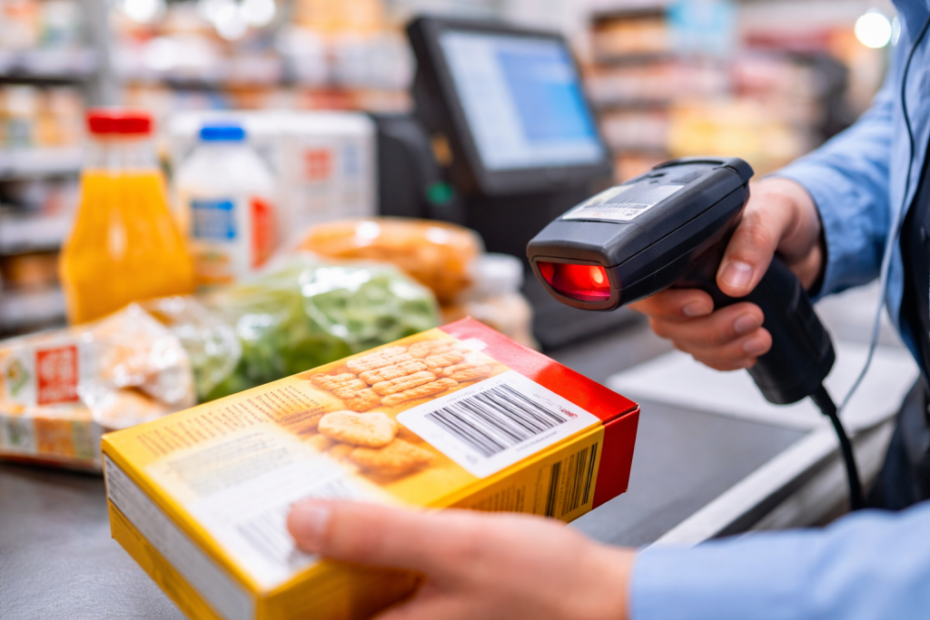 Barcode scanning in retail checkout