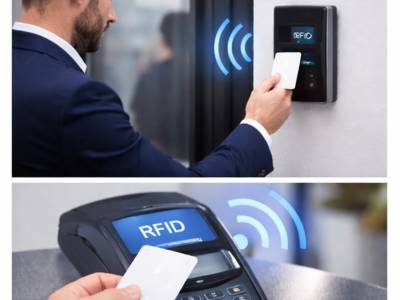 NFC vs RFID comparison India showing smart card reader and contactless payment technology