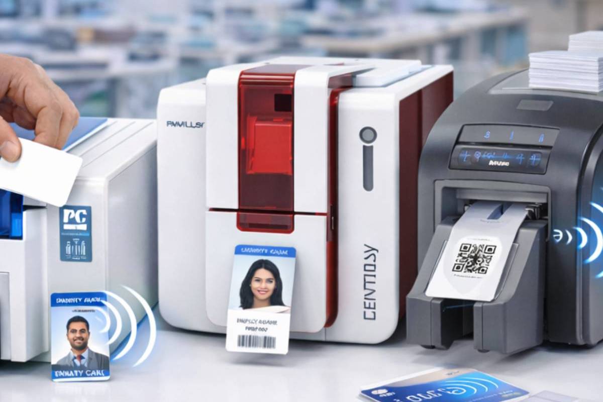 PVC card printer India system producing high quality corporate ID cards