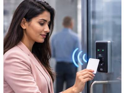 Proximity card door access system in India using RFID access control technology